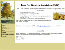 Tablet Screenshot of iowanutgrowers.com